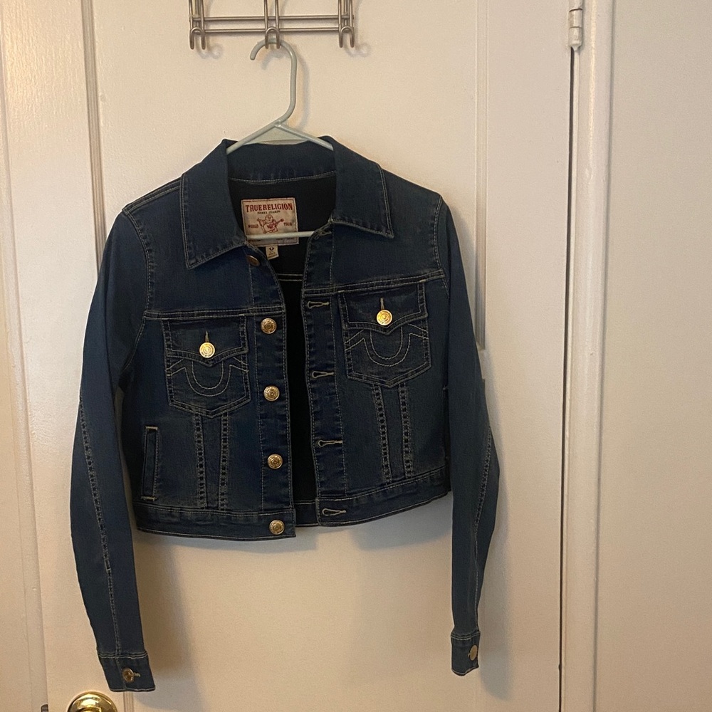 True Religion Jesse Crop Denim Jacket